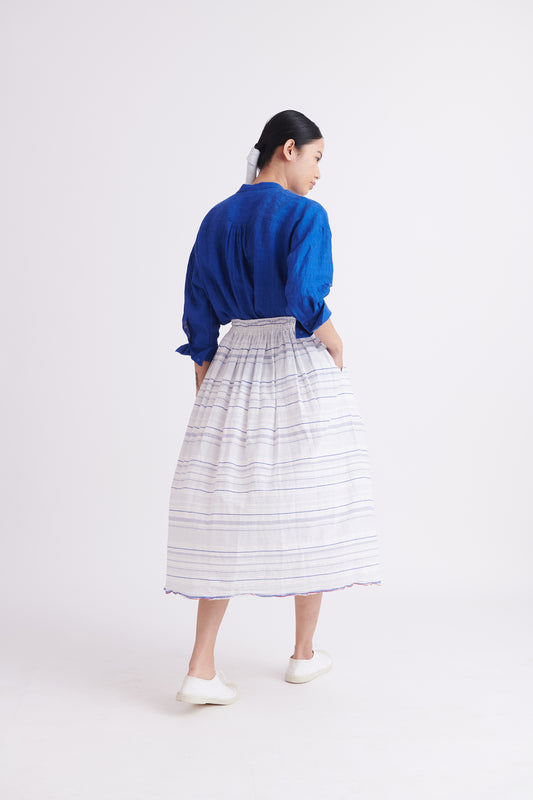 Bella 'crease free' Skirt in Single Stripes
